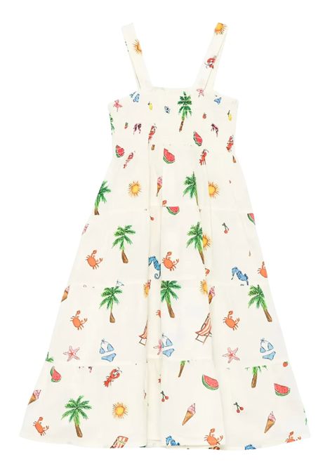 Abito bambina sabbia in cotone MC2 SAINT BARTH | JME00100365H/DELSABBIA