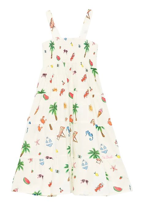 Abito bambina sabbia in cotone MC2 SAINT BARTH | JME00100365H/DELSABBIA