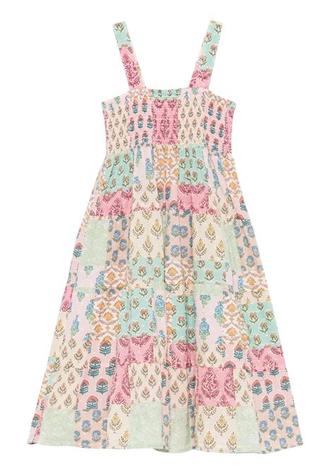 Abito bambina multicolor in cotone MC2 SAINT BARTH | JME00102328H/DELMULTICOLOR