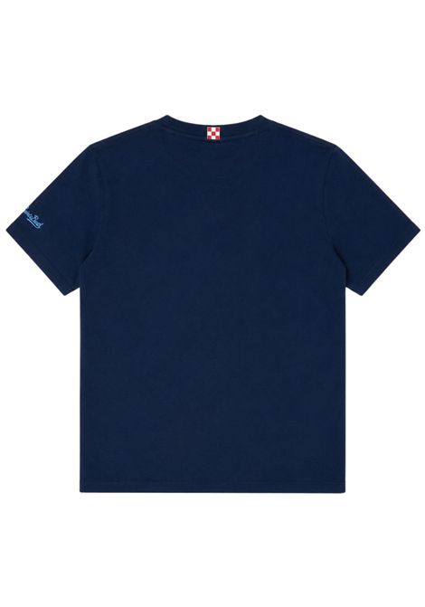 T-shirt bambino blu in cotone MC2 SAINT BARTH | KEA000102098LBLU