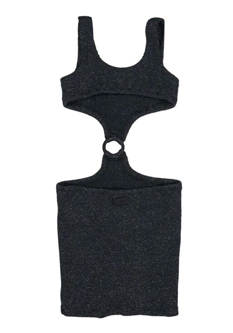 Abito bambina nero in lurex MC2 SAINT BARTH | KIM000204467H/DELNERO