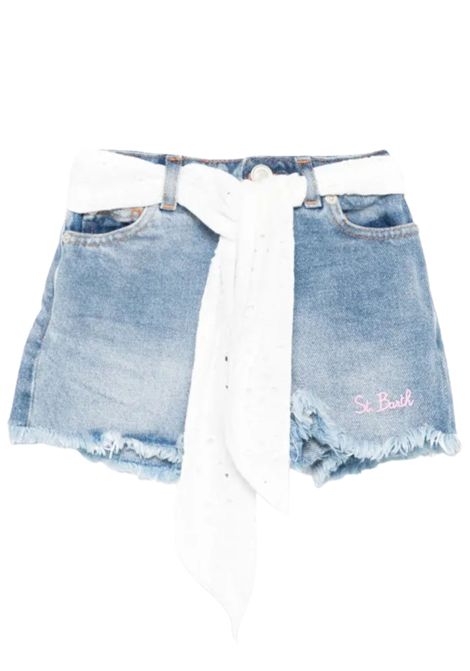 Shorts bambina in cotone denim MC2 SAINT BARTH | KOK000100385H/DELDENIM