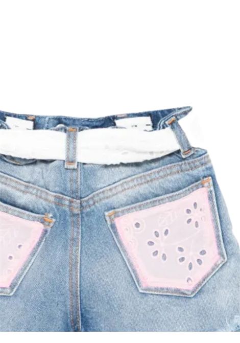 Shorts bambina in cotone denim MC2 SAINT BARTH | KOK000100385H/DELDENIM