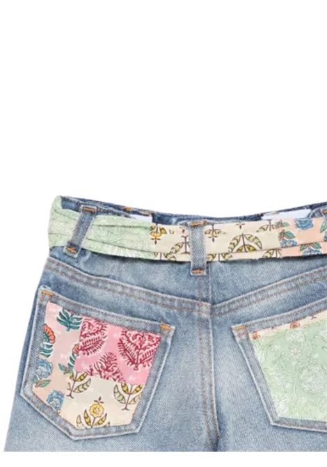 Shorts bambina in cotone denim MC2 SAINT BARTH | KOK000104162H/DELDENIM