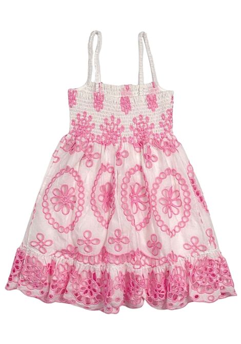 Abito bambina rosa in cotone MC2 SAINT BARTH | MIKI/ANROSA