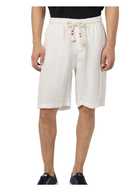 Bermuda bambino bianco in lino MC2 SAINT BARTH | MRE000101896H/DELBIANCO