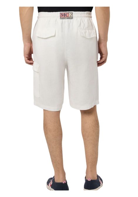 Bermuda bambino bianco in lino MC2 SAINT BARTH | MRE000101896H/DELBIANCO