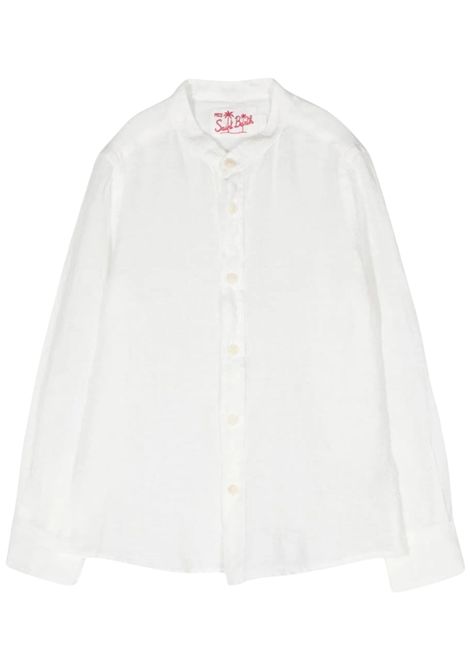 Camicia bambino bianca in lino MC2 SAINT BARTH | PAT000101896H/DELBIANCO