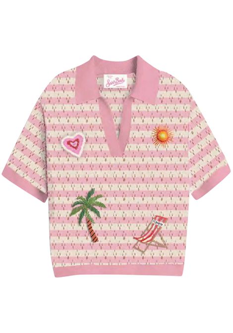 Girls' cotton blend polo shirt MC2 SAINT BARTH | PIX000200381H/ANROSA