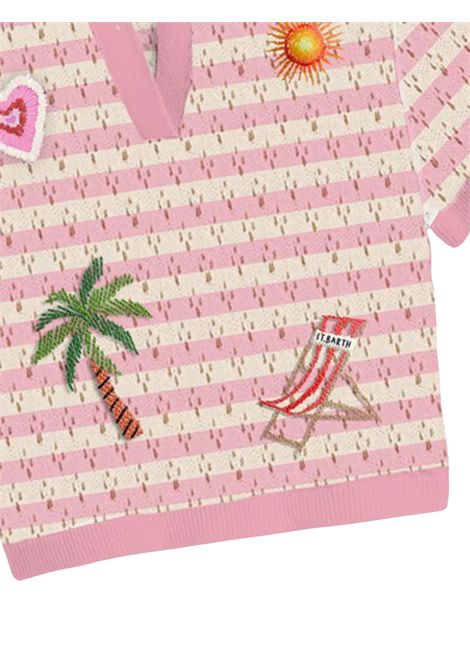 Girls' cotton blend polo shirt MC2 SAINT BARTH | PIX000200381H/ANROSA