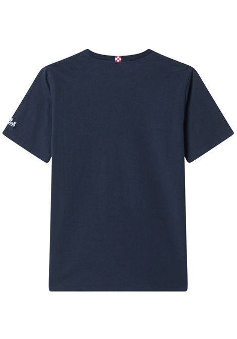 T-shirt bambino blu in cotone MC2 SAINT BARTH | POT000200712LBLU