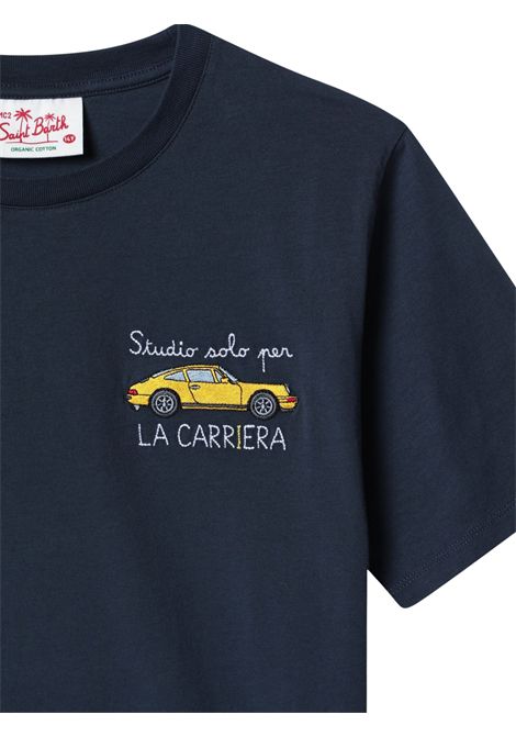 T-shirt bambino blu in cotone MC2 SAINT BARTH | POT000200712LBLU