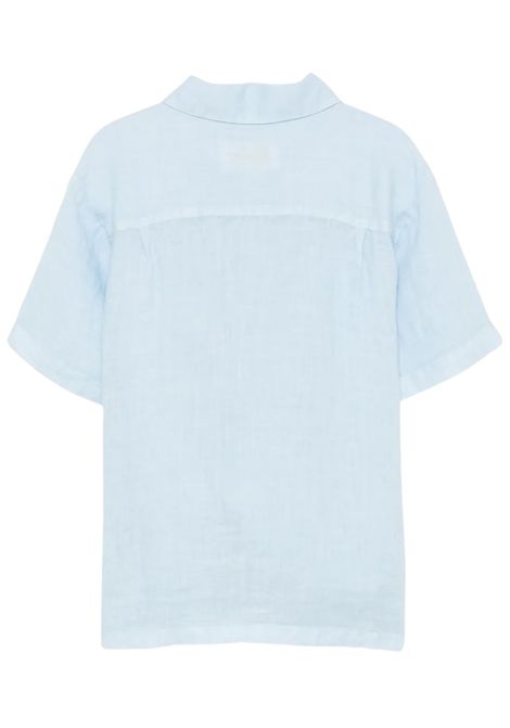 Camicia bambino azzurra in lino MC2 SAINT BARTH | SIF000100318H/DELAZZURRO