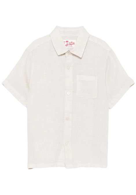 Camicia bambino sabbia in lino MC2 SAINT BARTH | SIF000100331H/DELSABBIA