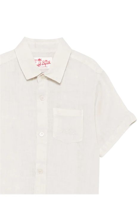 Camicia bambino sabbia in lino MC2 SAINT BARTH | SIF000100331H/DELSABBIA