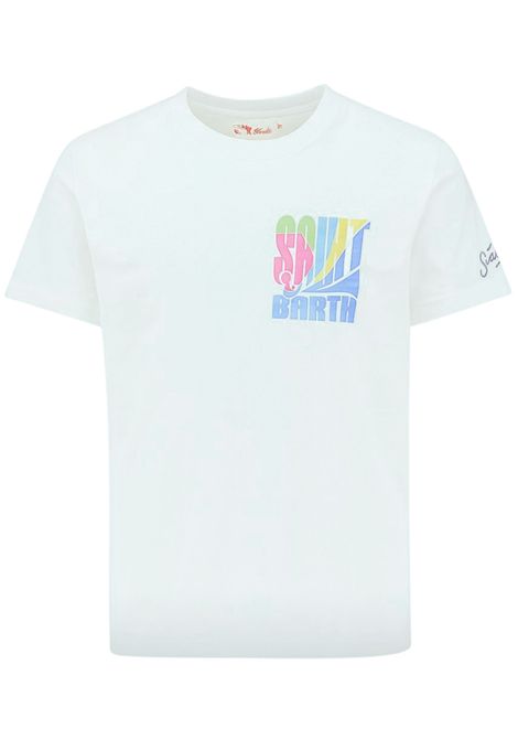 T-shirt bambino bianca in cotone MC2 SAINT BARTH | TSH000100906F/DELBIANCO