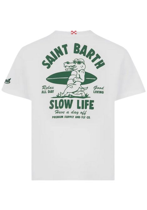 T-shirt bambino bianca in cotone MC2 SAINT BARTH | TSH000101468H/ANBIANCO