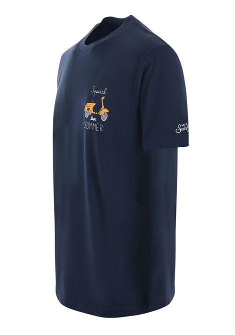 Blue cotton T-shirt for children MC2 SAINT BARTH | TSH000102646H/DELBLU