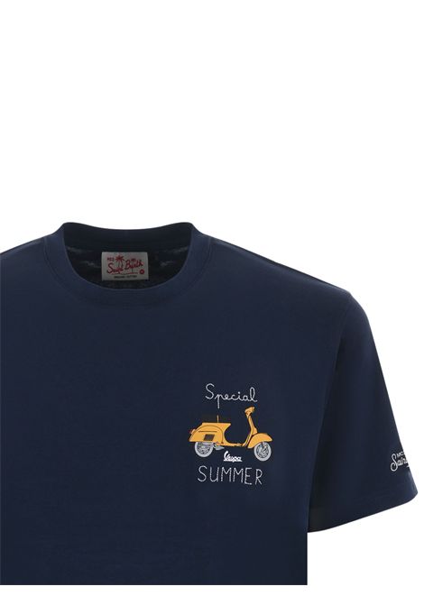 Blue cotton T-shirt for children MC2 SAINT BARTH | TSH000102646H/DELBLU