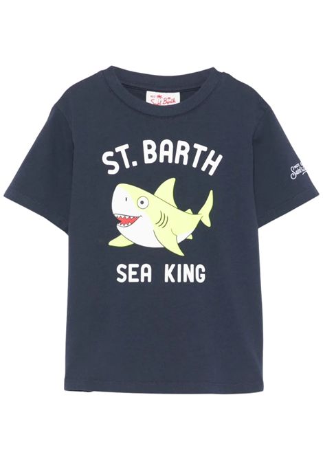 Blue cotton T-shirt for children MC2 SAINT BARTH | TSH000103025H/DELBLU