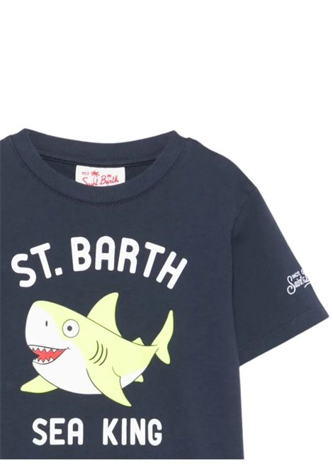 Blue cotton T-shirt for children MC2 SAINT BARTH | TSH000103025H/DELBLU