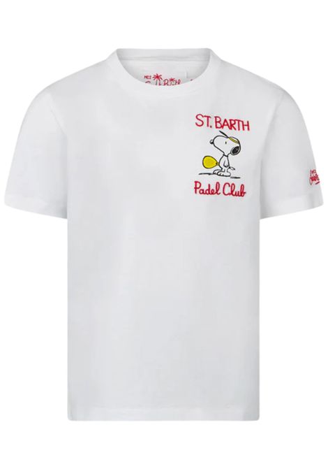 T-shirt bambino bianca in cotone<BR/>