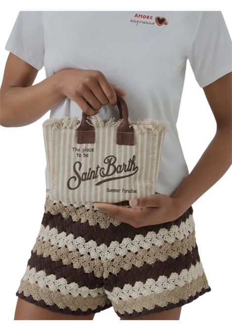Borsa Vanity mini bambina beige MC2 SAINT BARTH | VANITY MINI STRIPESBEIGE