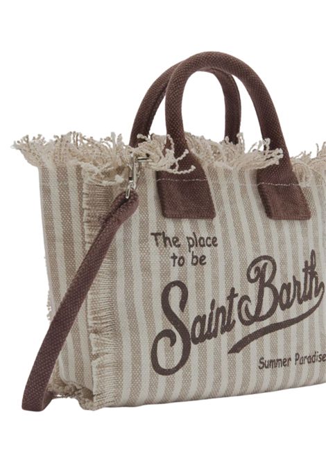 Borsa Vanity mini bambina beige MC2 SAINT BARTH | VANITY MINI STRIPESBEIGE