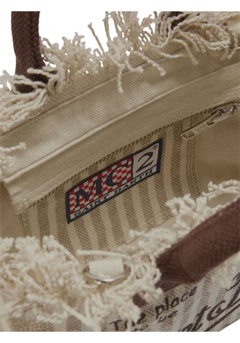 Borsa Vanity mini bambina beige MC2 SAINT BARTH | VANITY MINI STRIPESBEIGE
