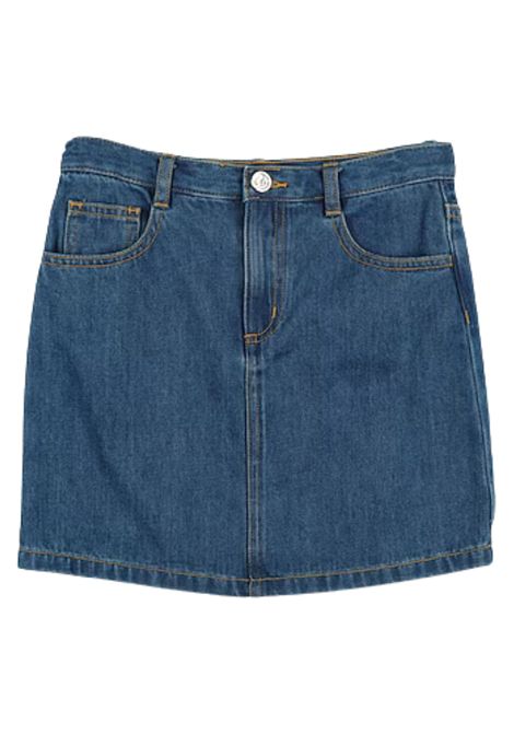 Gonna bambina in cotone denim Miss Blumarine | BFG0001CDF015/MADENIM