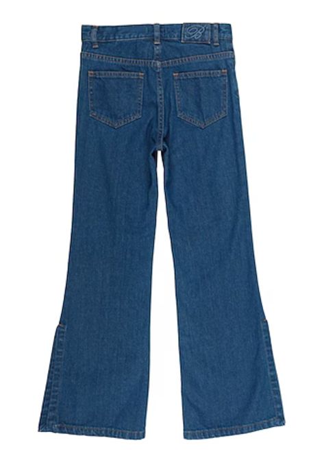 Jeans bambina blu in cotone Miss Blumarine | BFPA011CDF010/MADENIM