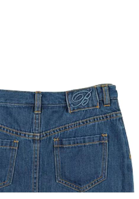 Jeans bambina blu in cotone Miss Blumarine | BFPA011CDF010/MADENIM
