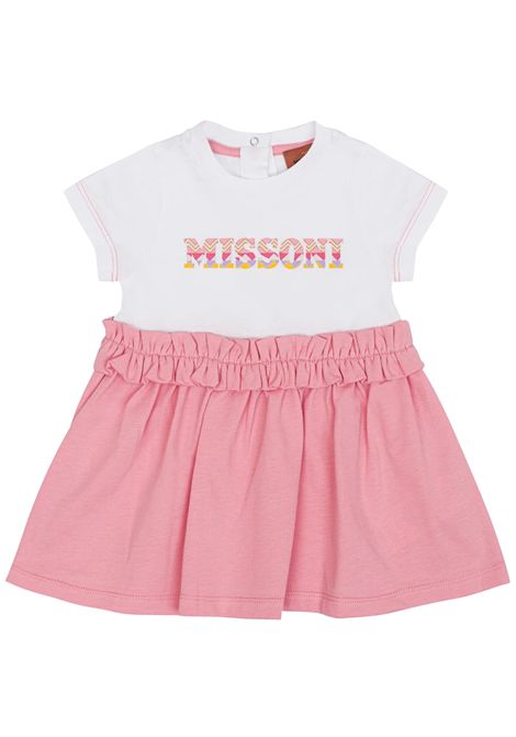 Abito neonata rosa in cotone MISSONI | MW1001/MAROSA