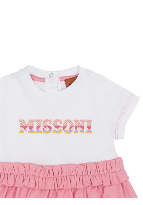 Abito neonata rosa in cotone MISSONI | MW1001/MAROSA