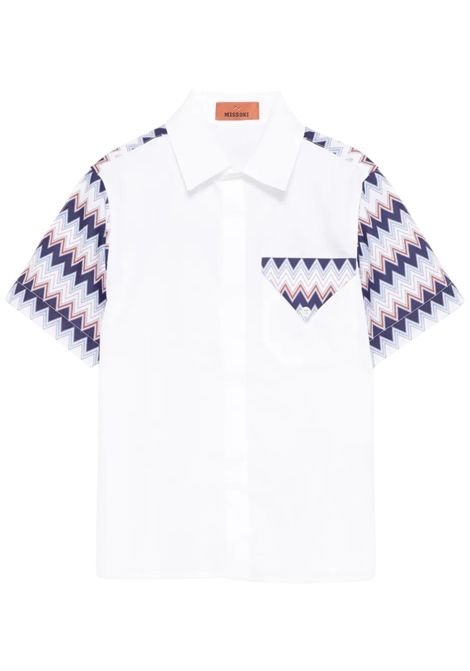 Camicia bambino bianca in cotone MISSONI | MW5P21/ANBIANCO