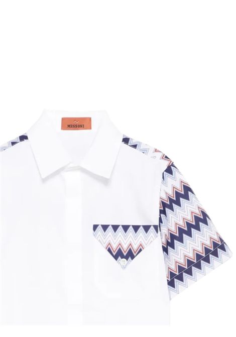 Camicia bambino bianca in cotone MISSONI | MW5P21/ANBIANCO