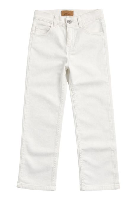 White cotton jeans for girls MISSONI | MW6C20/ANBIANCO