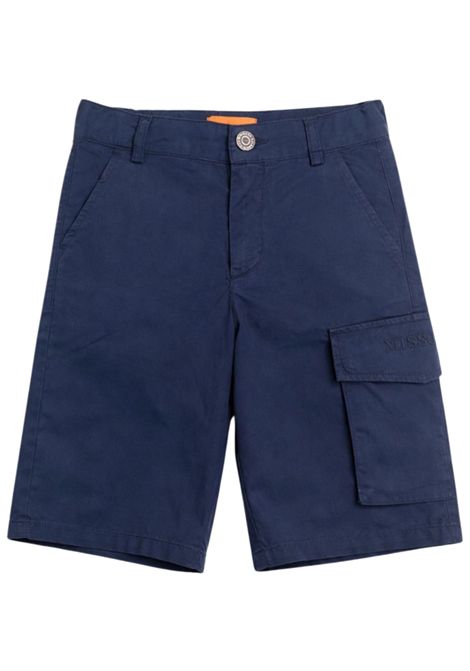 Blue cotton Bermuda shorts for children MISSONI | MW6Q79/MABLU
