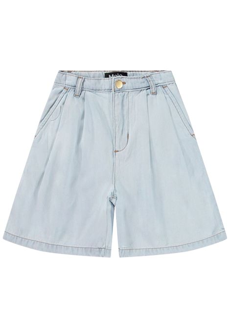 Shorts bambina in cotone denim MOLO | 2S25H201/DEBDENIM