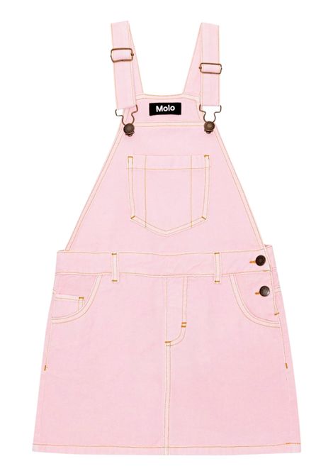 Salopette bambina in cotone denim MOLO | CHAKALA/MOROSA