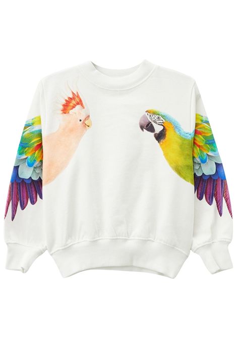 Felpa bambina bianca in cotone MOLO | MARGE/MOBIANCO