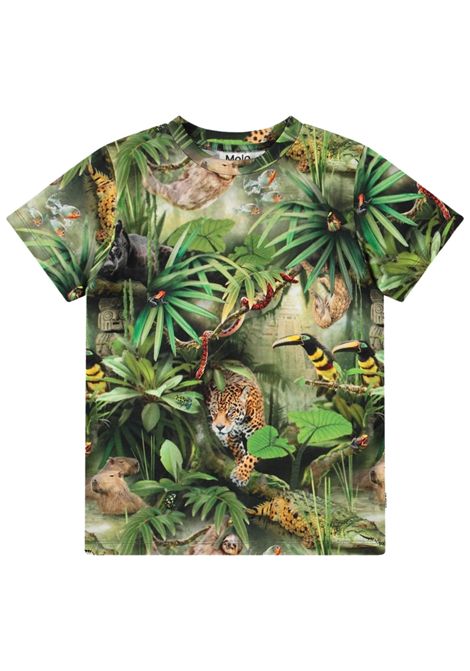 Green cotton T-shirt for children MOLO | RALPHIEVERDE