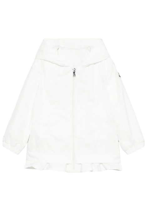 Giubbino neonata bianco in nylon Moncler | 1A0001253A5E/MABIANCO