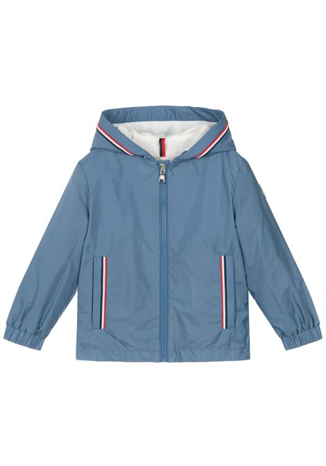 Giubbino bambino azzurro in nylon Moncler | 1A0005353A5E/MAAZZURRO