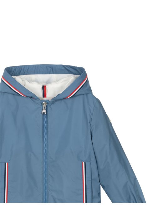 Giubbino bambino azzurro in nylon Moncler | 1A0005353A5E/MAAZZURRO