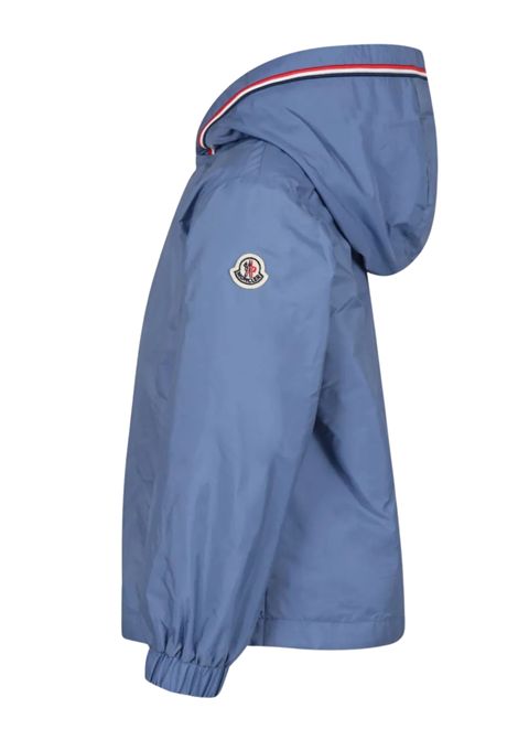 Giubbino bambino azzurro in nylon Moncler | 1A0005353A5E/MAAZZURRO