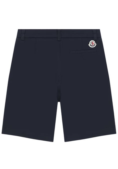 Bermuda bambino blu in cotone Moncler | 2B00002597G4/DELBLU