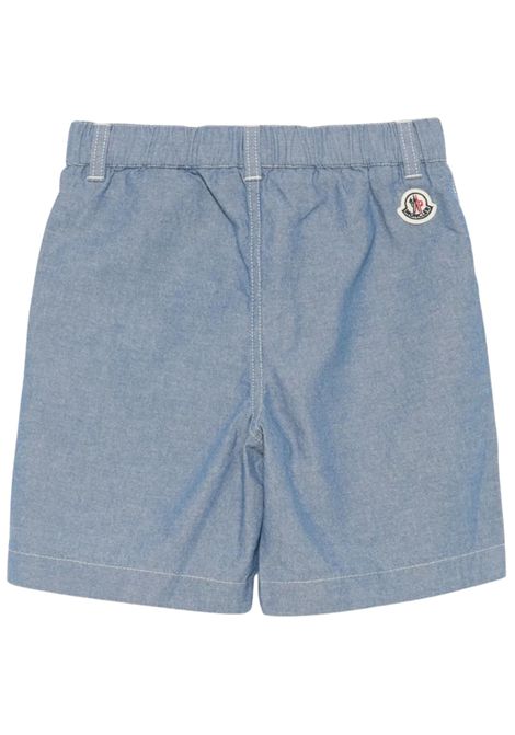 Bermuda bambino azzurro in cotone Moncler | 2B00010/DELAZZURRO