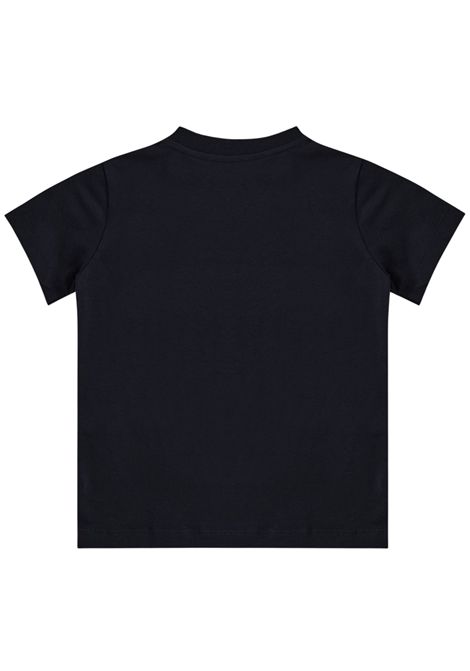 Blue cotton T-shirt for children Moncler | 8C0000488/CEBLU