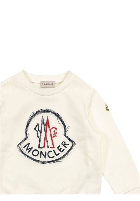 White cotton children's sweatshirt Moncler | 8G000038/CEBIANCO